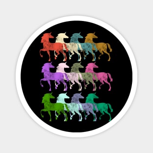 Colourful Unicorns Magnet